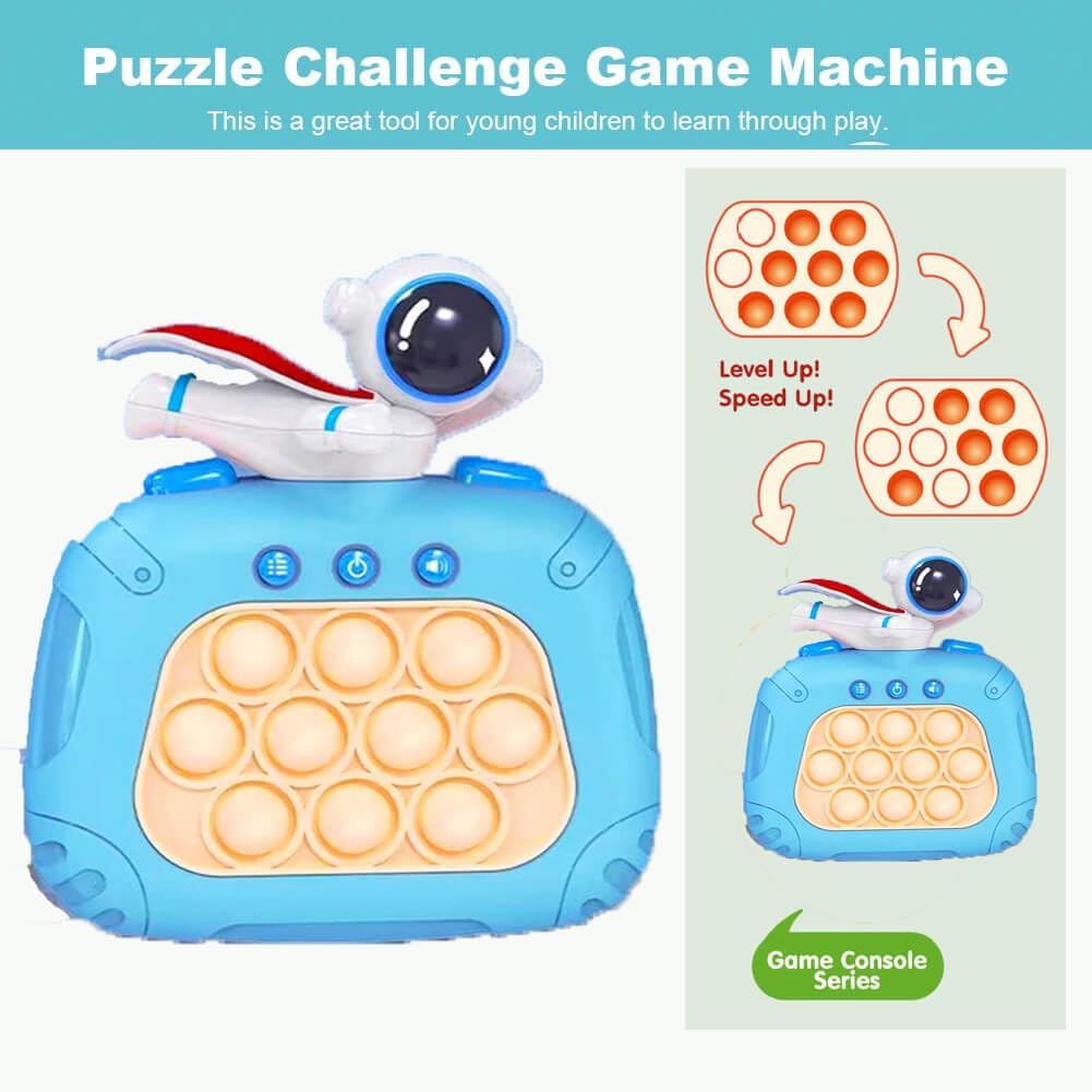 Quick Push Game Console,Pop Fidget Toys ,A Toy Game Machine That Exercises Reaction Ability and Improves Concentration | Gift Idea for Kids & Teens Boys & Girls (Astronaut)