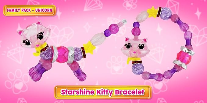 Twisty Petz Family Pack Kittys, Includes Two Bracelets and Four Rings. for Ages 6-12