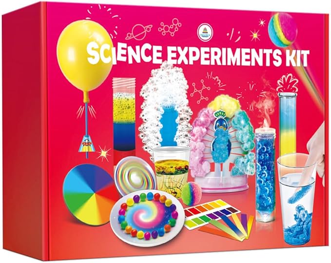 UNGLINGA 40+ Experiments Science Kit for Kids - Chemistry Set, Educational Toy Gift Idea for Boys and Girls Birthday Christmas S.T.E.M Scientist Learing Toy
