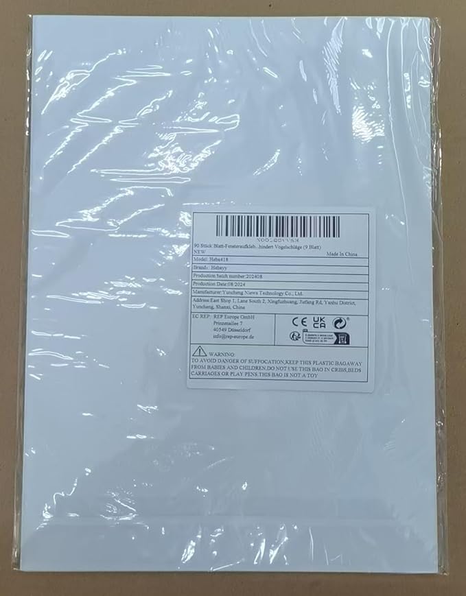 90 PCS Leaf Window Clings - Double Sided White Leaves Stickers - 90 Designs - Reusable Window Decals - Static Clings - Bird Alert - Prevent Bird Strikes