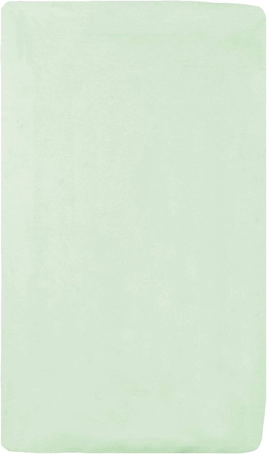 American Baby Company 100% Natural Cotton Fitted Cradle/Bassinet Sheet 36" x 18" - Soft, Breathable & Hypoallergenic Bed Sheet, Green, Neutral for Boys & Girls