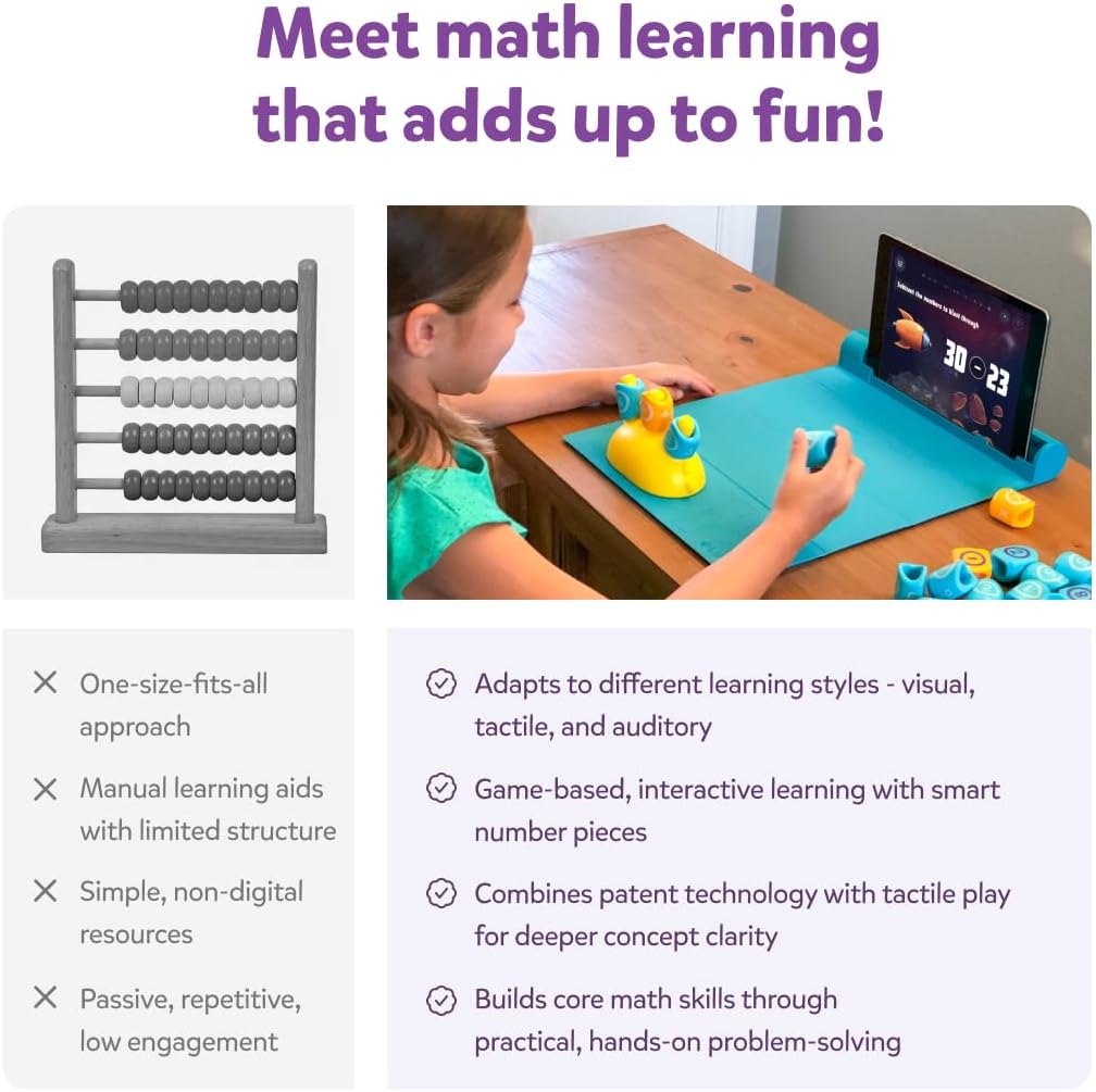 PlayShifu Math Games for Kids – Plugo Count | Tech-Powered Educational STEM Toy with Numbers & Operators | Fun Math Kit for Boys & Girls Ages 4–10 | Learning Gift for Children