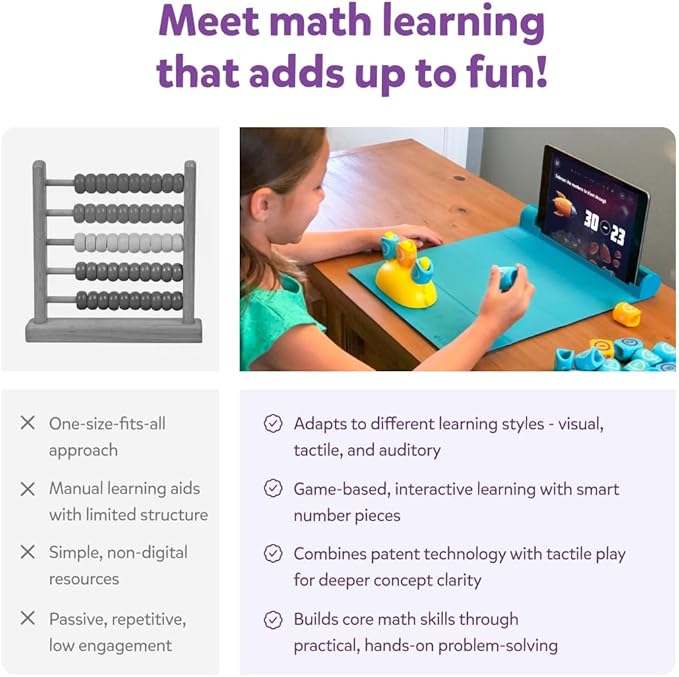 PlayShifu Math Games for Kids – Plugo Count | Tech-Powered Educational STEM Toy with Numbers & Operators | Fun Math Kit for Boys & Girls Ages 4–10 | Learning Gift for Children