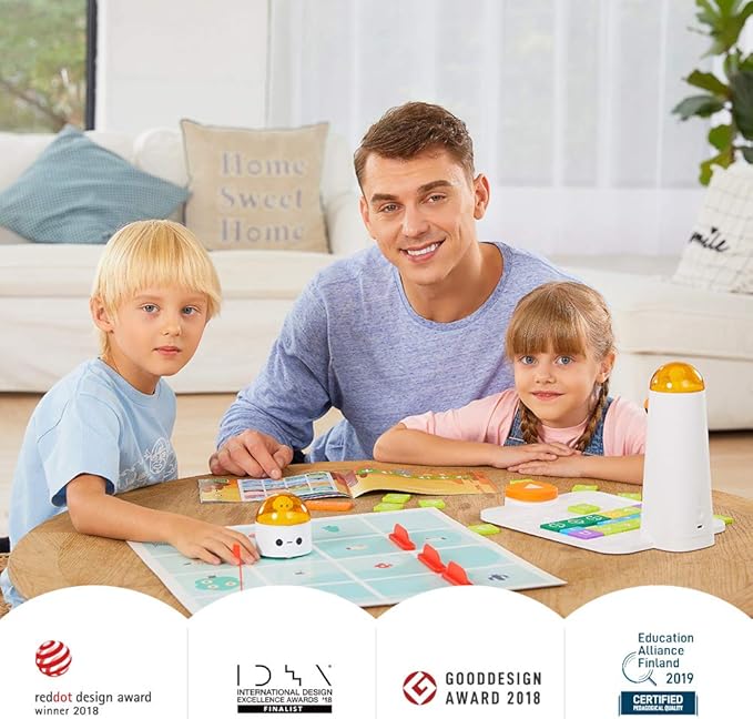 Matatalab Pro Set Coding Robot for Kids Ages 4+, STEM Educational Toy for Kids, Entry-Level Programming DIY Mechanical Building Blocks Robot, Learn to Code with Game