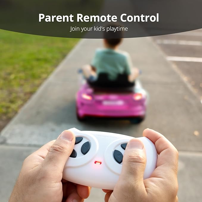 Kids Electric Car, Licensed Audi 6V Kids Ride on Toy Car for Toddlers - Pink