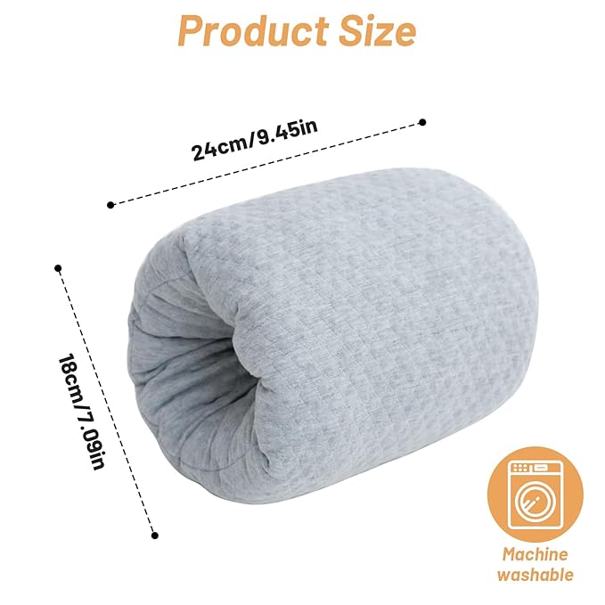 KAKIBLIN Baby Feeding Arm Pillow,Baby Nursing Arm Breastfeeding Pillows Support for Newborn Mom and Babies,Portable and Washable,Ergonomic Nursing Essentials, Travel Pillows for Newborn (Dark Gray)