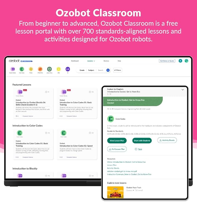 Ozobot Color Code Magnets Base Kit: Interactive Coding Learning Tool for Kids Ages 5+, Enhances Logic & Problem-Solving Skills, Classroom Education, 36 Tiles, Evo Required Not Included