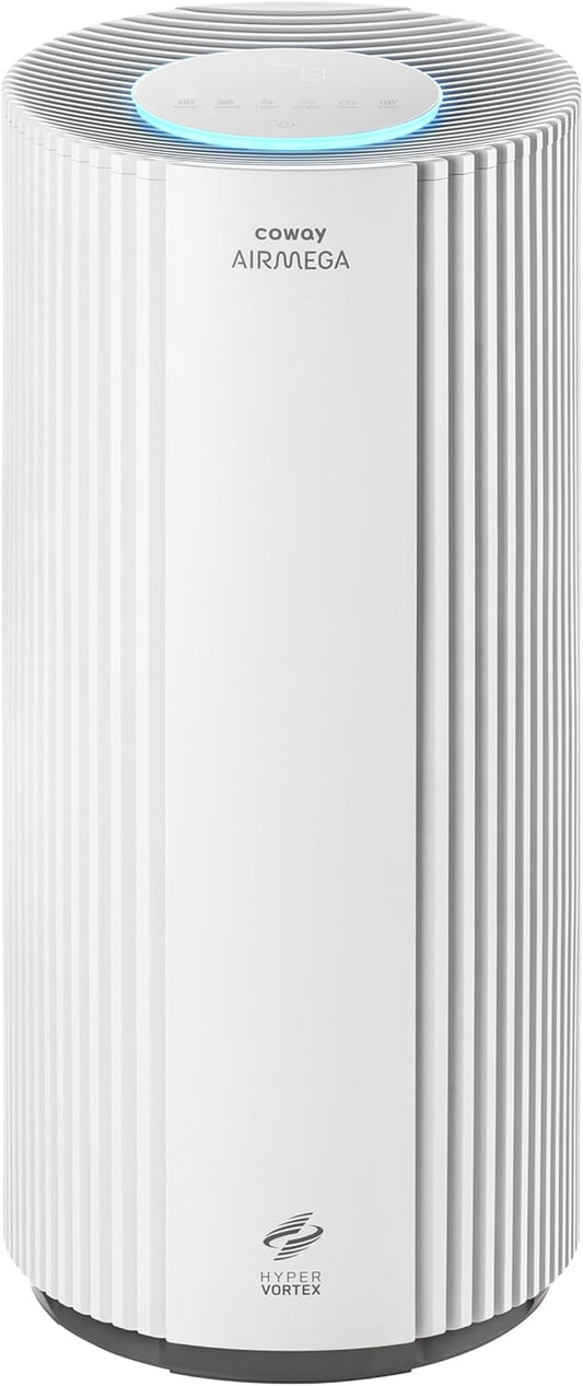 COWAY Air Purifiers for Large Room Whole Home Up to 3,285ft², True HEPA Filter for Smoke, Allergen, Pet Dander, Odor, PM(1, 2.5, 10), AQI, Turbo Eco Mode, Energy Star, 3yr Warranty, Airmega 450 White