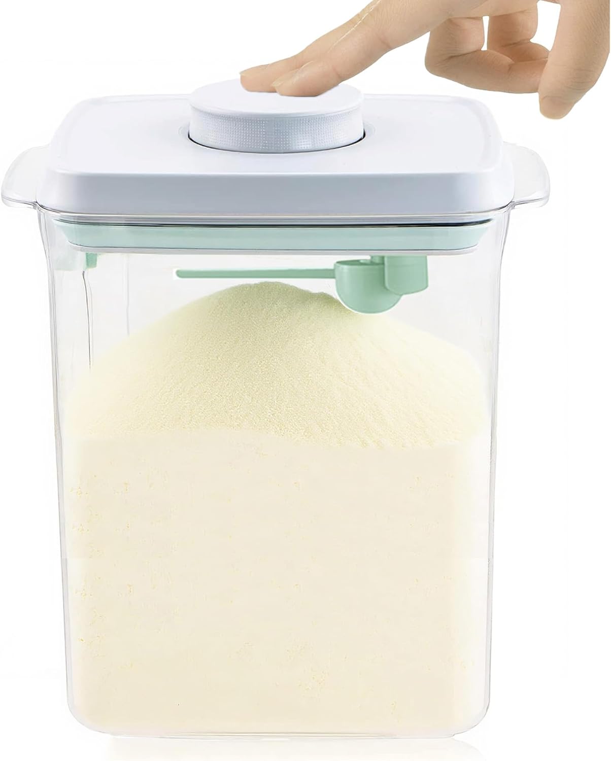 Formula Container for Baby Formula Dispenser with Scraper and Scoop One Button Handy 1000g Milk Powder Container BPA-Free Airtight Formula Storage Containers 2300ml