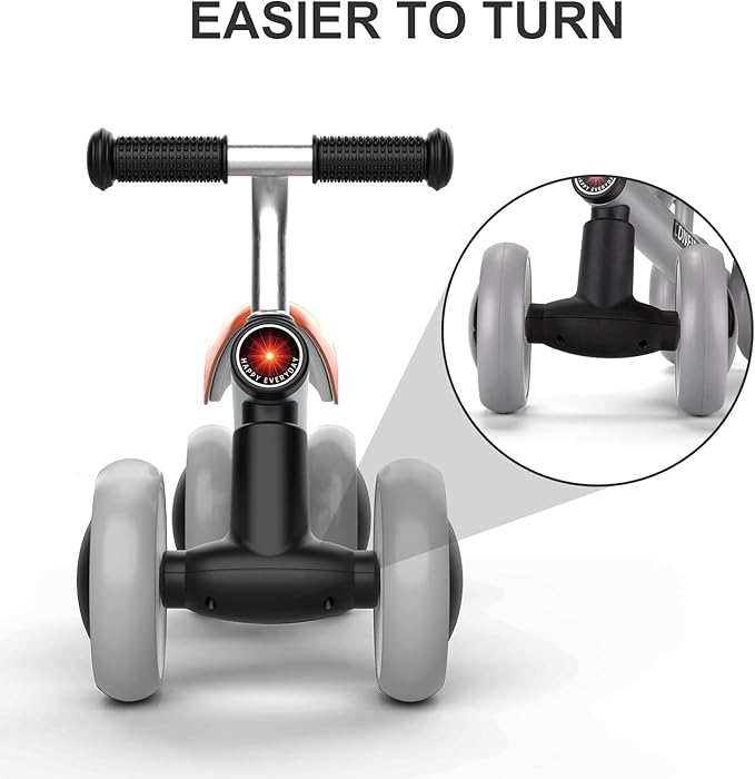 Baby Balance Bike 1 Year Old, Toddler Bike for One Year Old Boy Birthday Gift, 1-3 Years Toddler First Bike with No Pedal & Silence Wheels, Ride on Toy Gifts for 1 Year Old Boy