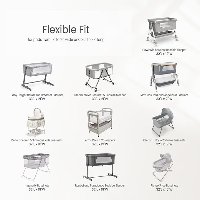 lulumoon Muslin Bassinet Sheets Baby: Cotton Bedside Sleeper Bassinet Sheets Fitted for Boys and Girls