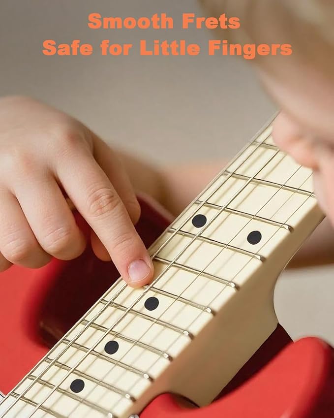 Kids Electric Guitar Beginner Kit 30 Inch, Mini ST Style Electric Guitar for Boys Girls with Amp 5W, Gig Bag, Tuner, Strap, Cable, Picks, Extra Strings, RST-70 Red