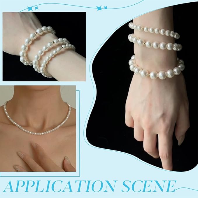 Jewelry Making Kits for Adults Women, 2000pcs 20 Colors Pearl Beads Crystal Beads Shell & Turquoise with Gold Beads Beading Kit for Bracelets, Necklace, Ring DIY Crafts Jewelry Making Supplies