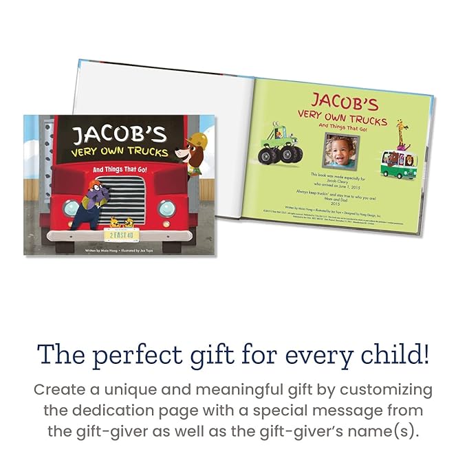 My Very Own Trucks - Personalized Children's Story with Ornament | 9" x 11" | I See Me!