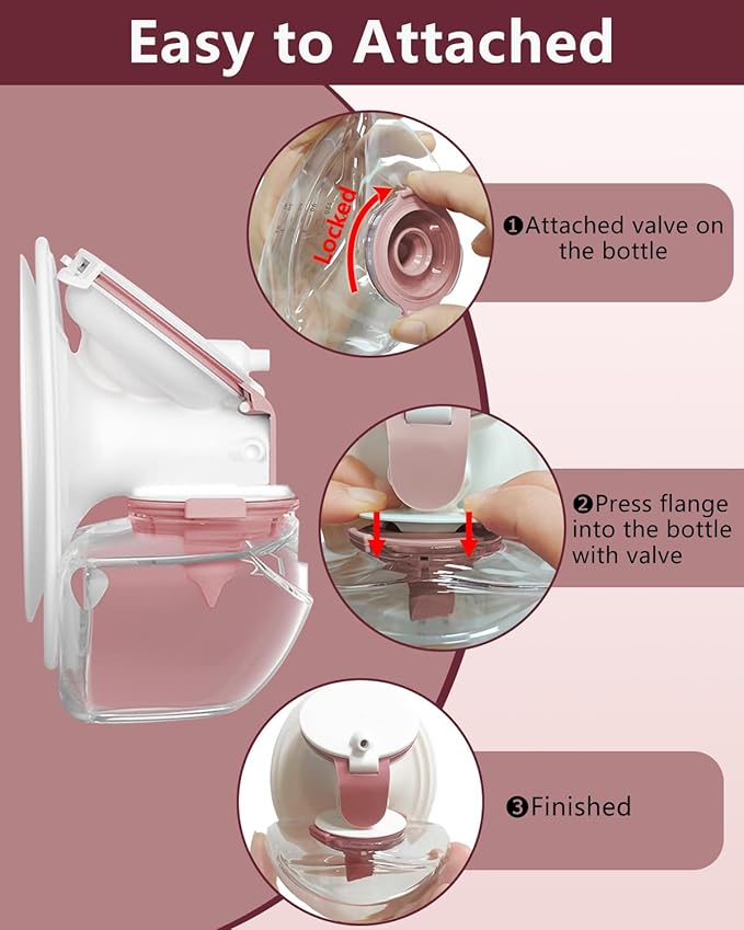 2pcs Breastmilk Container Compatible with Upgraded Mobile Flow | Upgraded M9, M9 Breast Milk Storage Bottle with Silicone Lip, BPA Free, Leak-Proof, Not Original Parts, 2packs Red Collector