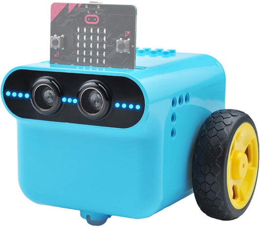 ELECFREAKS microbit TPbot Smart Coding Robot Car with 2 Modes, STEM Educational Project for School and Home, BBC Micro:bit DIY Programmable Car with Wiki Tutorial(Without Micro:bit)