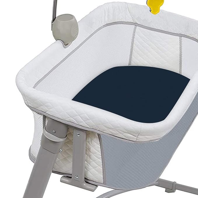 CaSaJa Navy 3 Pack Bassinet Sheet Set, Silky Soft Handfeel with Comfy Napping Surface for Baby Boy and Girl, Flexible Fits Various Kinds of Cradle and Bessinet Mattress Up to 15" x 30" and Breathable