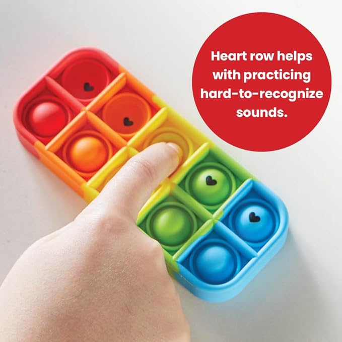 hand2mind Elkonin Box Sensory Bubble Poppers, Phonemic Awareness, Phonics Manipulatives, Science of Reading Classroom Materials, Speech Therapy Toys, Push Pop Fidget Toys for Kids, Fine Motor Tools