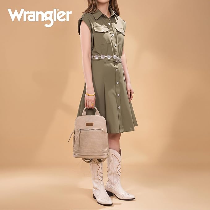 Montana West Wrangler Backpack Purse for Women Medium Ladies Bookbag Travel Daypacks Bags