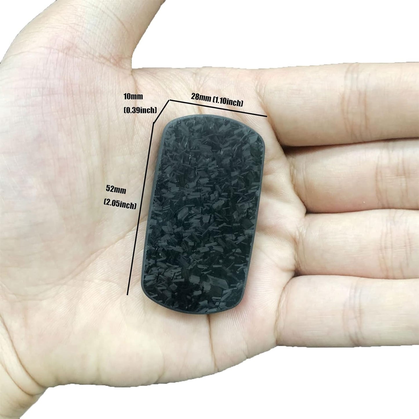 Rectangular Block Carbon Fiber Push Haptic Slider Adult Fidget Toys EDC ADHD Tool Anti-Anxiety Fidget Slider Stress Relief Toys Cool Stuff for Men (Forged Texture)