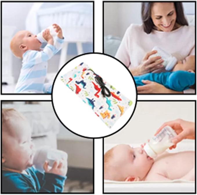GOTOTOP Portable Milk Warmer Bottle Case with USB Charging Port for Baby Care (Dinosaur)