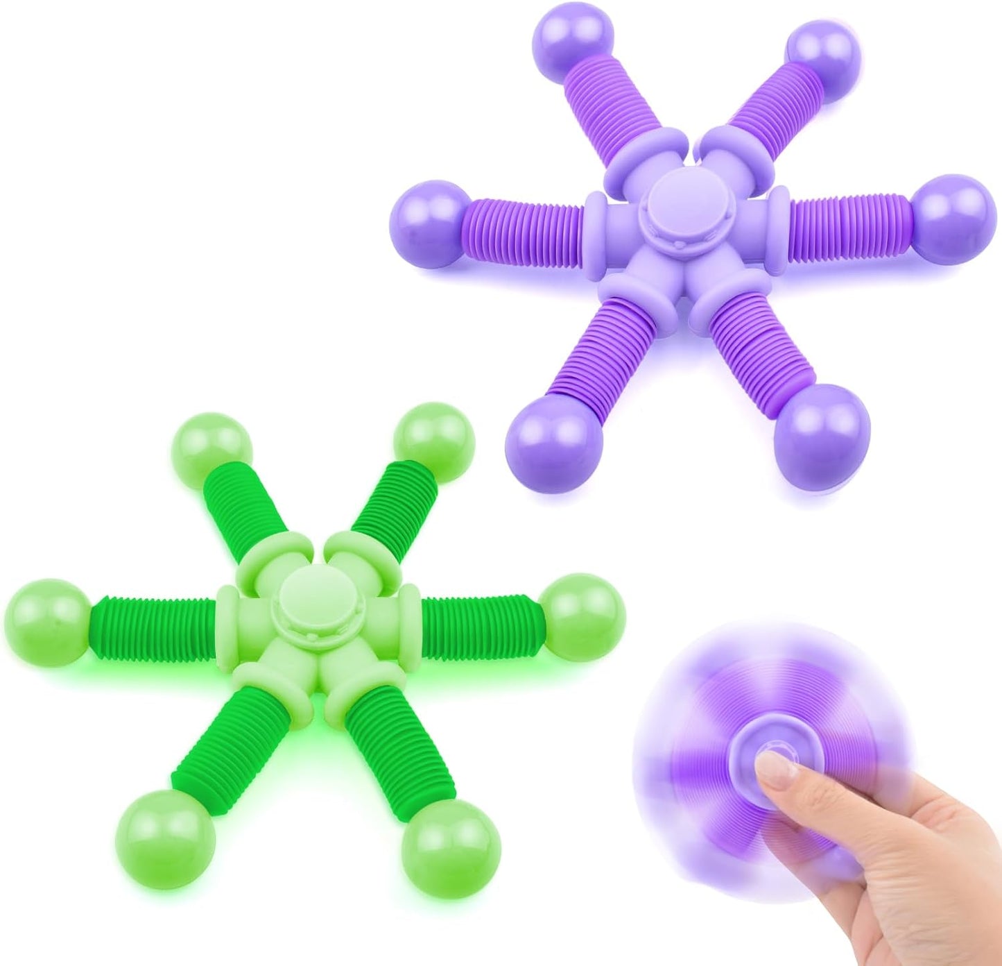 Cevioce Fidget Toys for Kids Adults, 2Pc Fidget Spinner Toys, Sensory Toys for Kids 8 9 10, Toys for Boys Girls, Presents for Men Women Kids Thanksgiving Birthday Christmas Party(A)