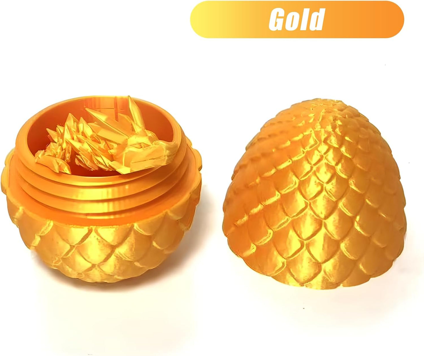 3D Printed Dragon Egg,Mystery Crystal Dragon Fidget Toys,Articulated Dragon,Home Desk Decor Easter Surprise Dinosaur Eggs,Adults Fidget Toys for Autism/ADHD