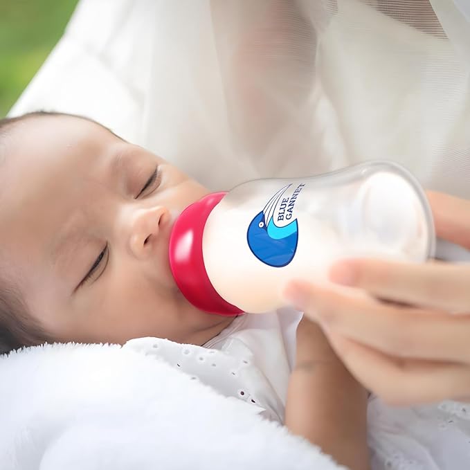 Multipurpose Anti-Colic Glass Baby Bottles with Slow Flow and Natural Flow Nipples, Breast Milk Collection and Storage Bottles, Wide-Neck Breast Pumps Compatible, 6-Pack (4oz, 6oz)