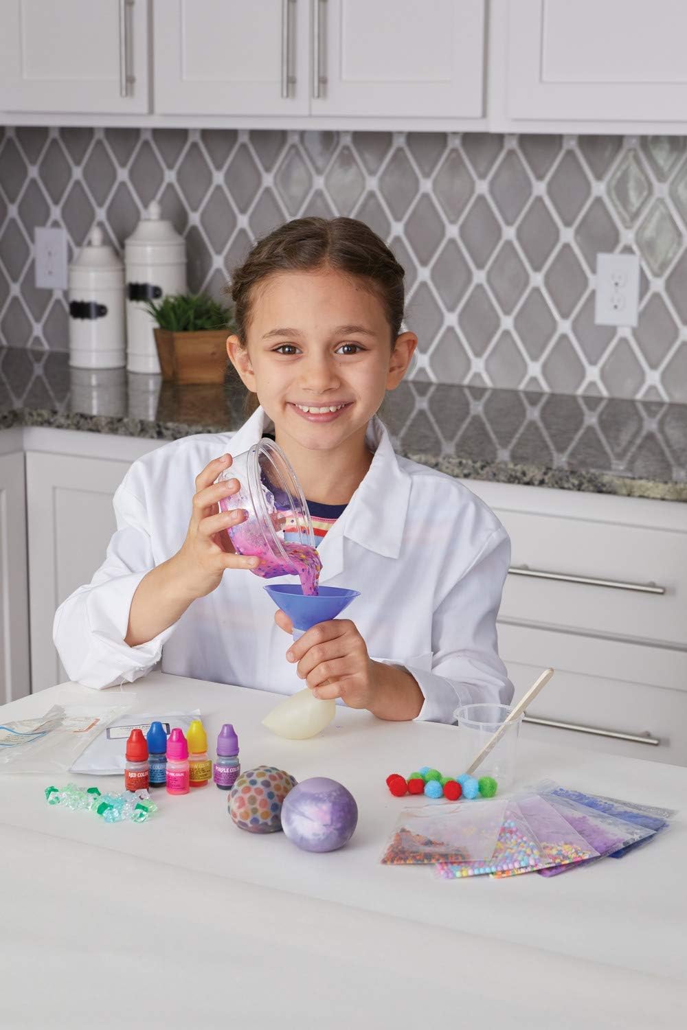 MindWare Science Academy Deluxe Squishy Ball Lab - Includes All Ingredients to Make 10 Squishy Balls - Ages 8 and Up