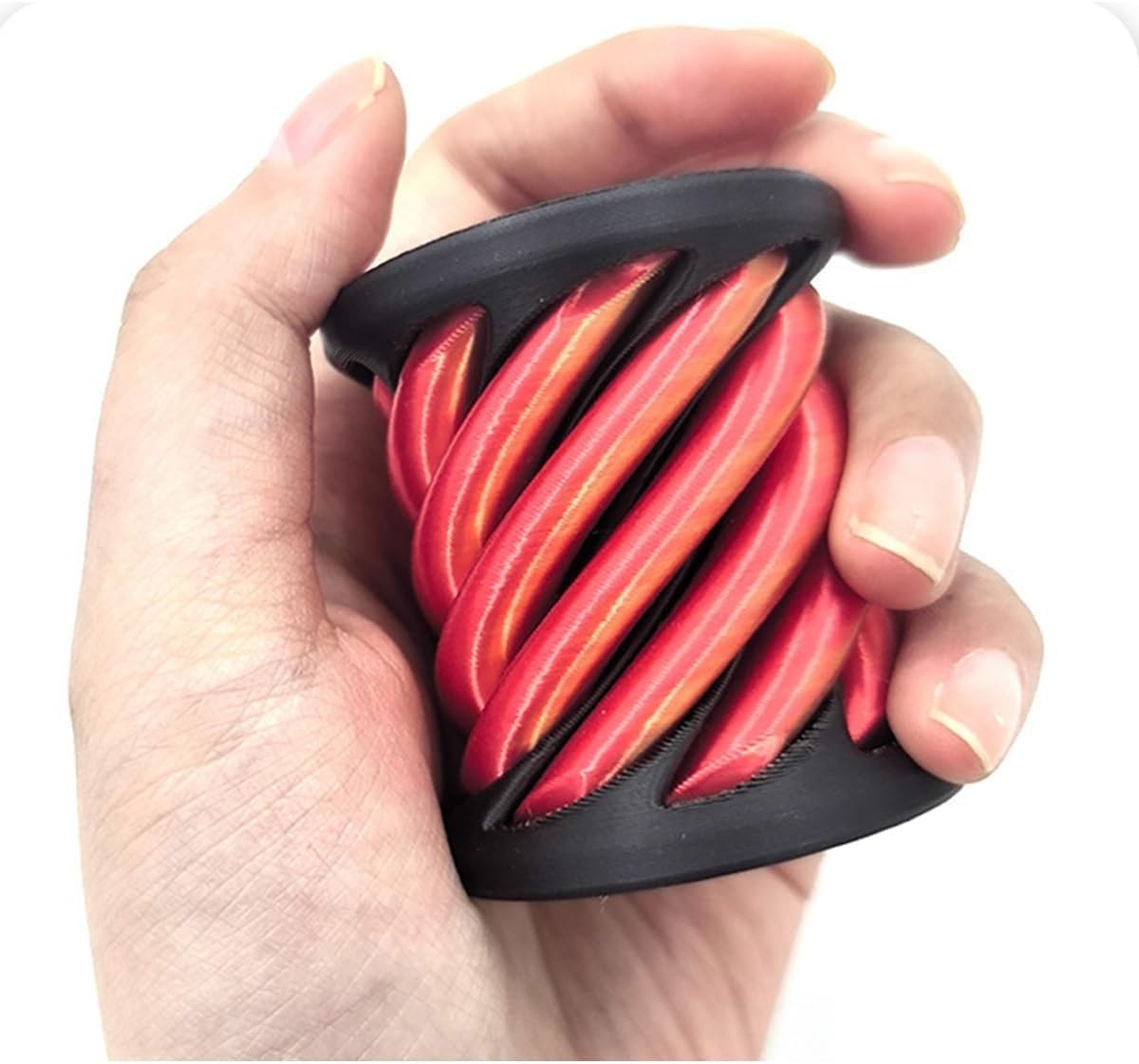 2Pcs Impossible Cone,Spiral Cone Fidget Toy 3D Printed Spiral Cone Pyramid Passthrough Sculpture,Mini Cone Funny Desktop Decoration for Home Office Desk Funny Desktop Decoration , Anxiety Relief