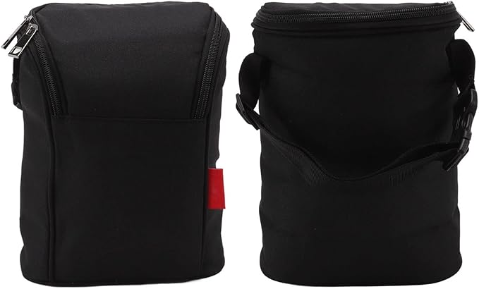 Insulated Baby Bottle Bag, Baby Bottle Holder Extra Storage, and, Easy to Carry, Travel Accessory, Keeps Bottles Warm or Cooler (Black)