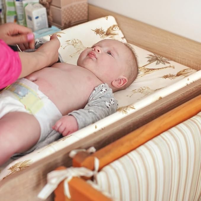 4 Pack Safari Jungle Animals Neutral Unisex Fitted Nursery Baby Sheets Set Toddler Mattress Sheets for Baby Boys or Girls (Changing Pad Cover)