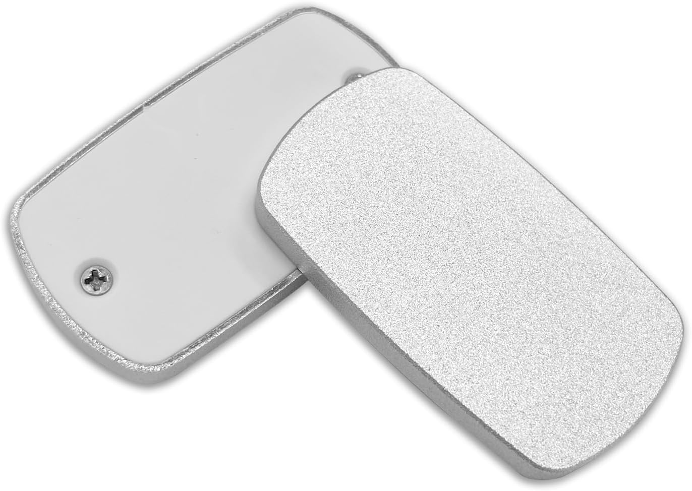 Magnetic Metal Piano Toy, Aluminum Alloy Sliding Card Piano Slide Anxiety Relief Toy, EDC Adult Piano Toy, Boyfriend and Father's Desk Toy (Silver)