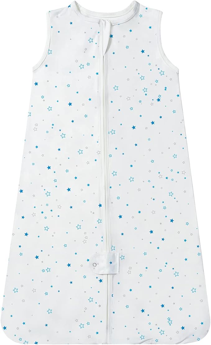 TotAha Light Sleep Sack, Stretchy, Soft, Cozy Wearable Blanket Sleep Bag with 2-Way Safe Zippers for 0-6-12-24 Months 0.5 TOG
