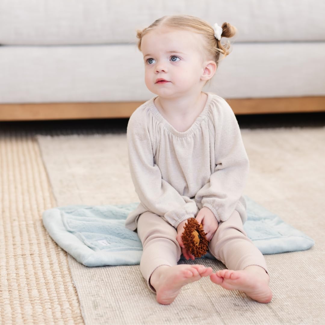 SARANONI Security Blankets for Babies Super Soft Boutique Quality Lush Luxury Baby Blanket (Mini 15" x 20", Dew)