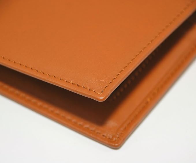 Passport Light Brown Sheep Leather Unisex Wallet Executive Boarding Pass Holder