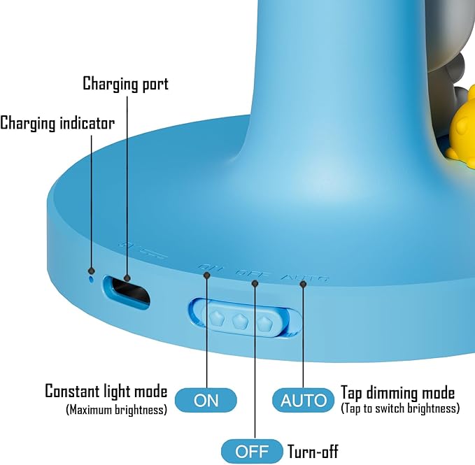 Cloud and Bunny Rechargeable Night Light, Safe Soft Silicone Material, 3 Brightness Levels, Tap Control, Warm Light, Toddler Sleeping Lamp, Bedroom Night Lamp, Gift for Baby and Kid (Cloud and Bunny)