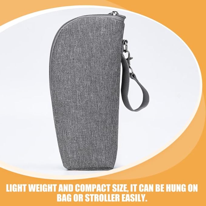 BESPORTBLE Milk Bottle Warmer Insulated Bag, 2Pcs Portable Baby Bottle Tote Insulated Breastmilk Cooler Warmer Bag for Nursing Mom Daycare Travel