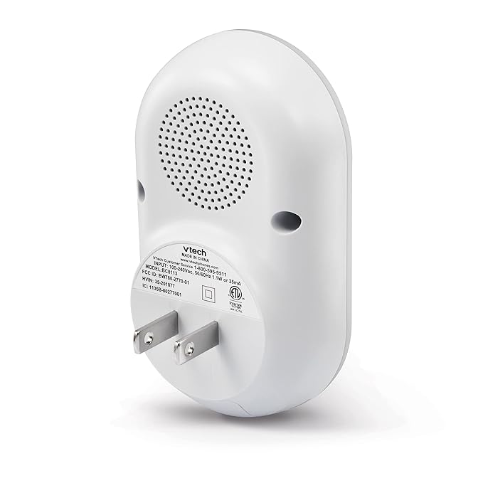 VTech BC8113 V-Hush Plug Sleep Training Soother with 40 Stories/Songs/Sounds & Record Your own Voice. Bluetooth Speaker, 250+ Multi-Color Night Light, No Batteries & No Cords Required