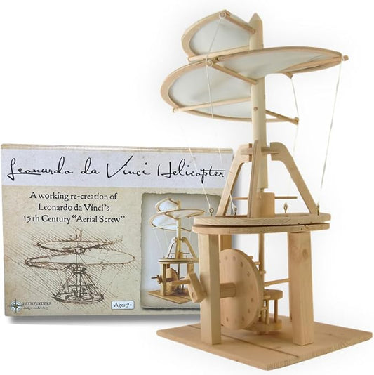 Pathfinders STEM Kit – Leonardo da Vinci Helicopter Model kit Science Kits | stem Toy Physics Toys | Engineering | Learning Resources