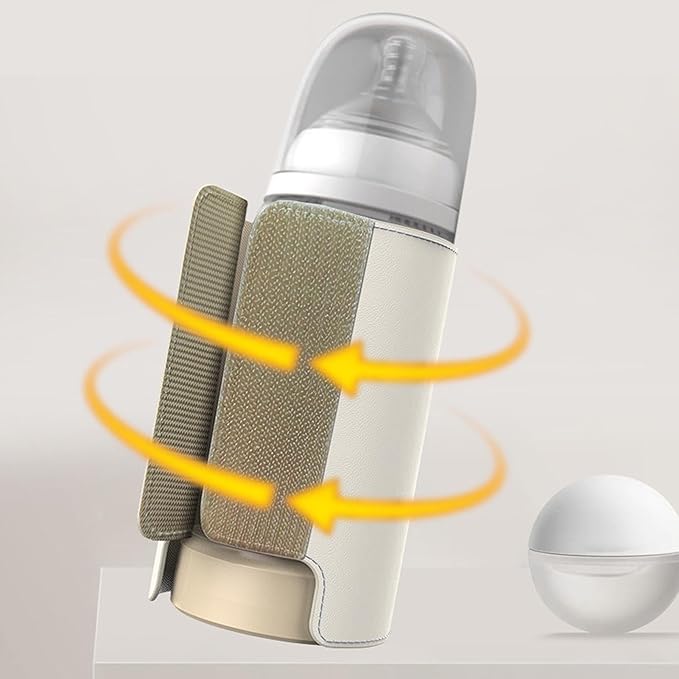 Bottle Warmer, Faster Heating Baby Milk Warmers for All Bottles with Accurate Temp Control Water Bath Tech and Auto Shut Off, Bottle Warmer for Breastmilk and Formula (6000mah)