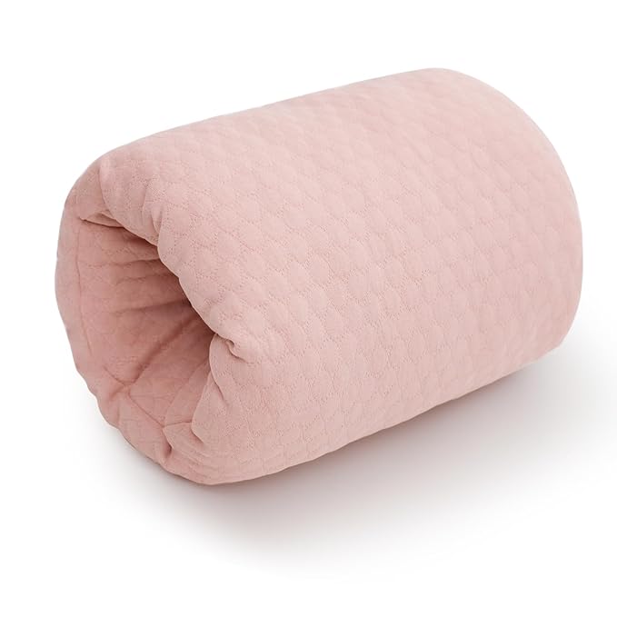 KAKIBLIN Baby Feeding Arm Pillow,Baby Nursing Arm Breastfeeding Pillows Support for Newborn Mom and Babies,Portable and Washable,Ergonomic Nursing Essentials, Travel Pillows for Newborn (Pink)
