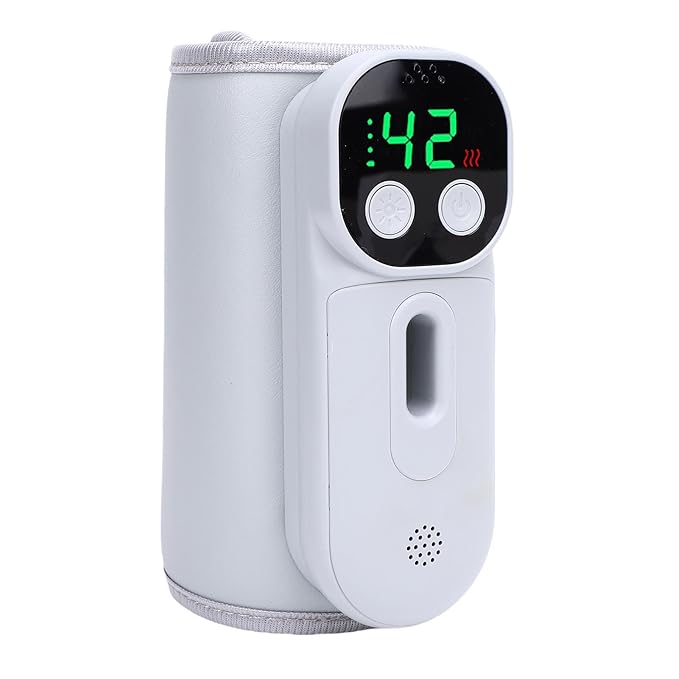 TOPINCN Portable Travel Bottle Warmer 18w Bottle Warmer Cordless 8000mah Rechargeable Constant Warming Portable Milk Bottle Heater for Travel