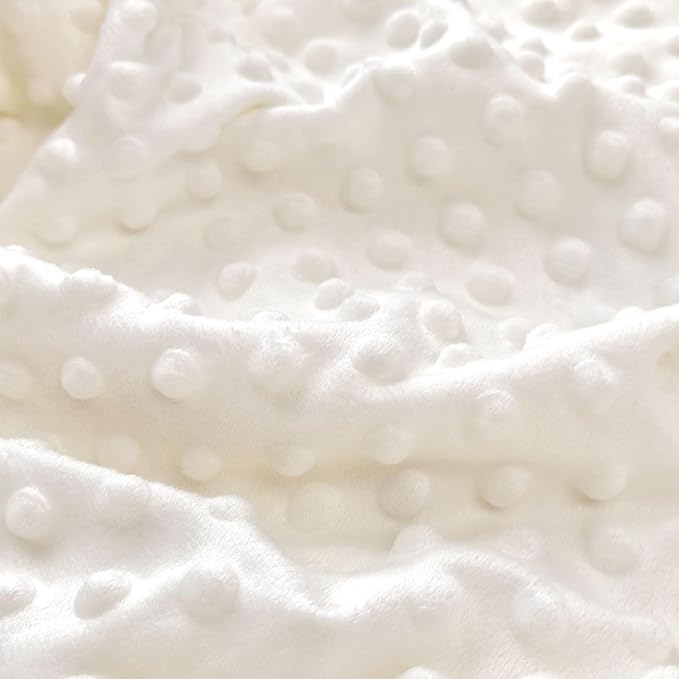 Baby Blanket Cotton Muslin Swaddle Thick Crib Bedding Dotted Backing Double Layer Receiving Blanket 40"x40" (Moon Stars)