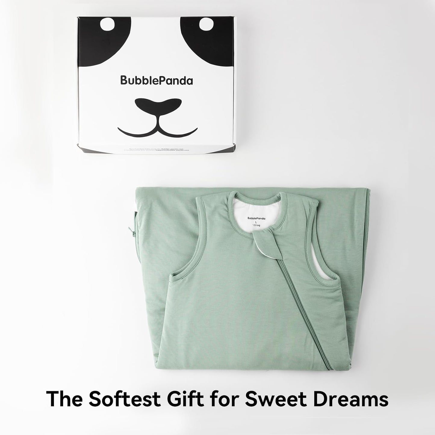 BubblePanda Rayon Made from Bamboo Sleep Sack 12-18 Months 0.5 Tog Soft Lightweight Toddler Sleep Sack 1t for Babies 2-Way Zipper Wearable Blanket Baby 12 Months