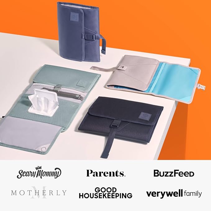 Huhu Diaper Bag Backpack + Baby Changing Wallet Bundle – Water-Resistant, Unisex Travel Kit for New Parents – Includes Free Accessories (Outdoorsy Sage)