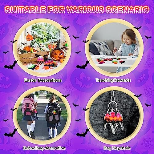 24 Pack Halloween Mini Fidget Sensory Pop Toys for Kids Boys Girls Halloween Party Favors Halloween Treat Bags Gifts