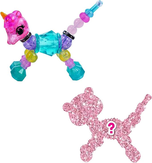 Twisty Petz 2-Pack Minty Mist Unicorn - Includes 2 Collectible Petz: 1 You See, 1 Surprise! Adorable, Collectible petz Transform into Friendship Bracelets. for Girls 6-12