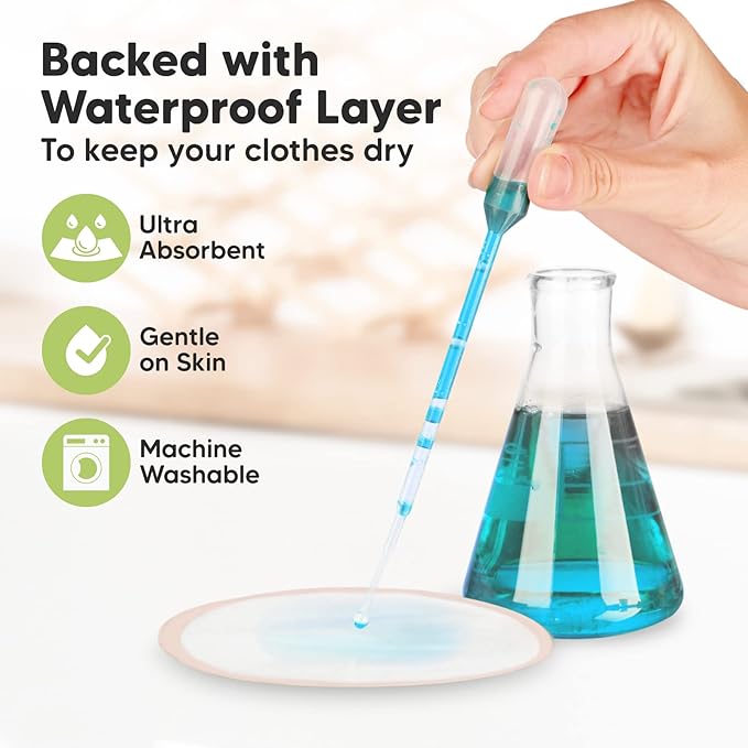 Organic Nursing Pads - 8 Washable Viscose Derived from Bamboo Breastfeeding Pads, Wash Bag, Reusable Breast Pads for Breastfeeding, Nipple Pads for Breastfeeding Essentials(Neutrals, L 4.8")