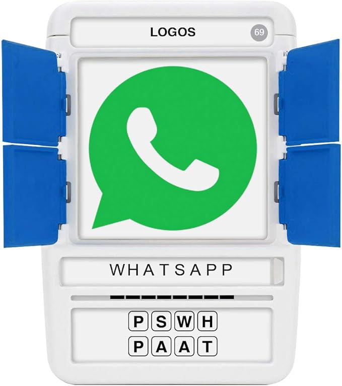 100 PICS Logos Travel Game - Guess 100 Logos | Flash Cards with Slide Reveal Case | Card Game, Gift, Stocking Stuffer | Hours of Fun for Kids and Adults | Ages 6+